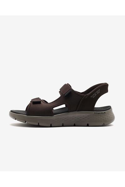 SKECHERS Go Walk Flex Sandal - Easy Entry Men's Brown Sandals 229210 Brn