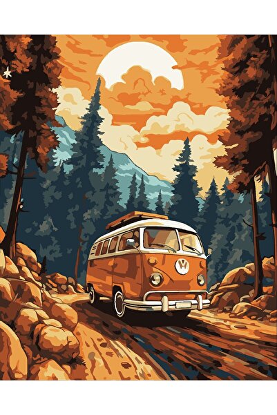 Tuval Dünyası Mavi Kanat Hediye Dünyası Sayılarla Boyama Tuval Seti 40x50cm T...