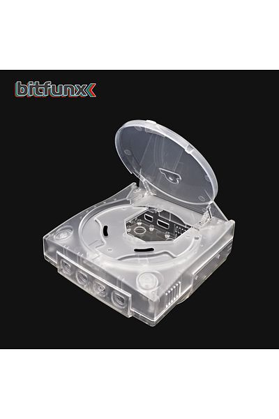 Choice Translucent white Bitfunx Replacement Plastic Shell Translucent Case for SEGA Dreamcast DC Retro Vid