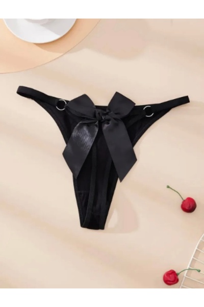 Cicişim Bow Ring Women's Underwear 2-Piece Thong String