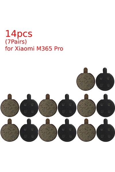 Shunmaii 7 pairs 2 Pair Electric Scooter Disc Brake Pads for Xiaomi M365 Pro Kick Scooter Replacement Parts F