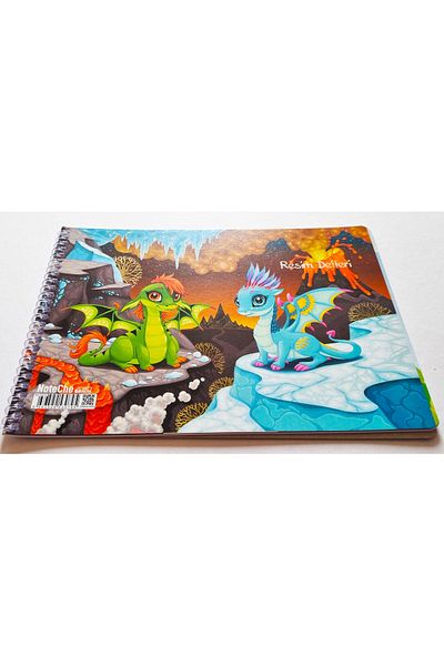 Modellino Spiral Picture Notebook 15 Sheets Cardboard Cover Noteche 17X24Cm