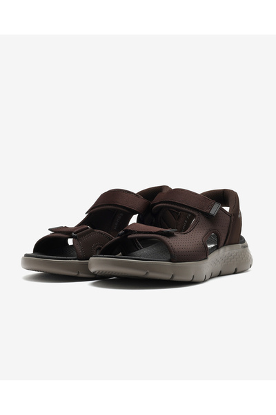 SKECHERS Go Walk Flex Sandal - Easy Entry Erkek Kahverengi Sandalet 229210 Brn