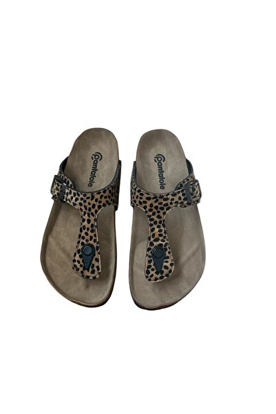 COMFORT OF PANTOFOLE Flip-flops cu model leopard
