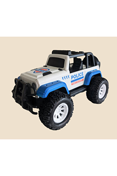 Fidan oyuncak Sürtmeli Polis Jeep Oyuncak Arabası