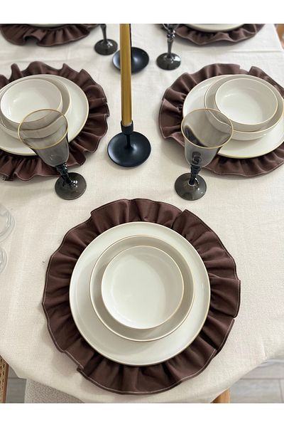 Mirilliahome Brown American Service and Supla - Detailed Ruffle Duck Layer