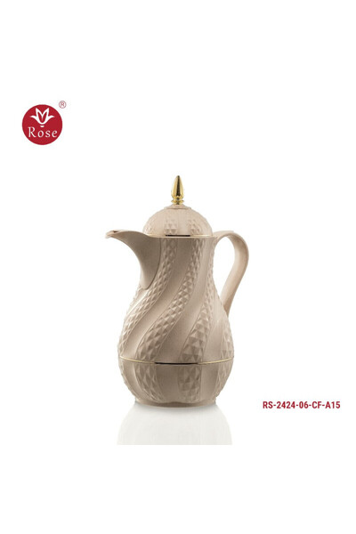 Rose ترمس روز 2424 نصف لتر قهوة بيج (600 ) مم (حجم صغير)