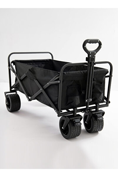 RENOVO عربة حديقة قابلة للطي - عربة عملية لنقل الأغراض والمواد في الهواء الطلق