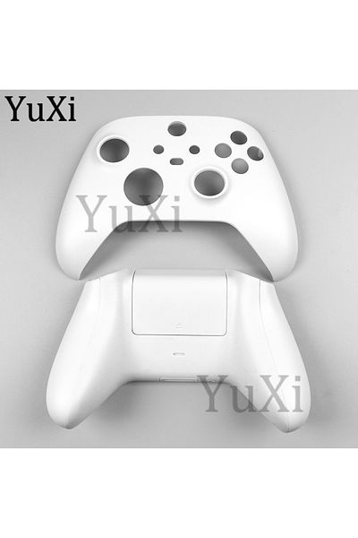 Choice White 1Set Top Bottom Housing Shell for Xbox Series X/S Upper Down Case Cover Colorful Faceplant Gam