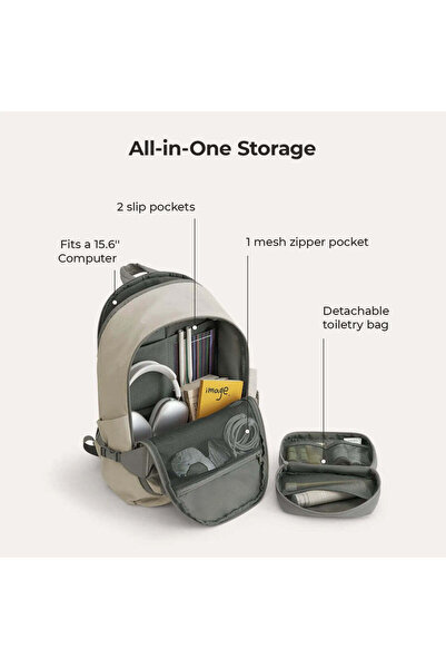 BAGSMART Soar 25L 180° Open Clamshell Travel Backpack Set