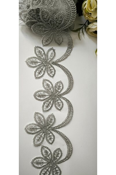 dantelci Gri Fransız dantel