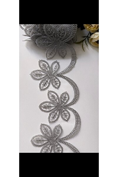 dantelci Gri Fransız dantel