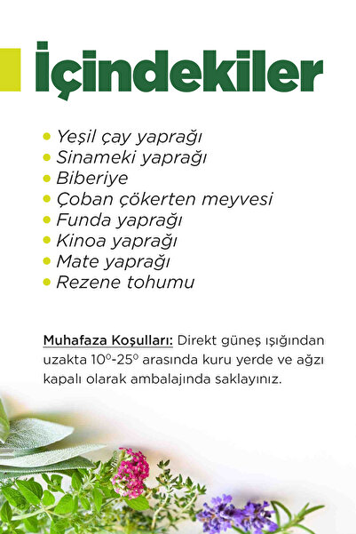 Detoxum Detoks Form Çayı Özel Karışımlı Kinoa Bitki Çayı ( 30 Günlük Kullanım )