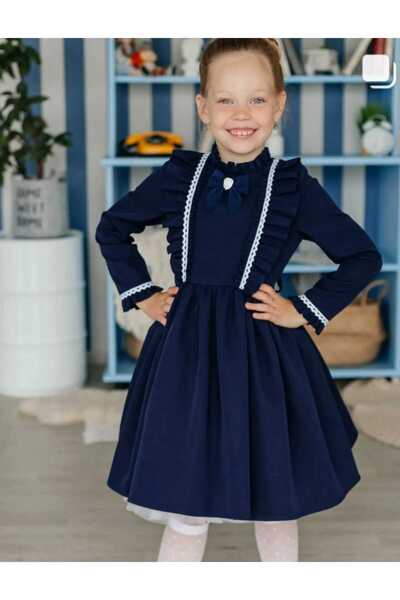 prenses tasarım atolyesi lacivert pamuk     dantelli