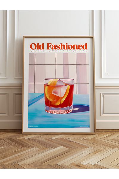 HOMEPACK Рамкирана картина с естествено дърво, рамкиран плакат, артистична модерна декорация за стена (BUNDLE02-WOOD-40X60)