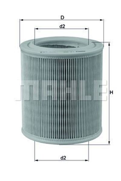 MAHLE Air Filter for Landrover Range Rover I 2.4 D 86>90