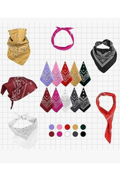 BERG ATELIER Σετ μπαντάνα με μοτίβο Paisley, Ethnic μοτίβο