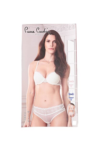 Pierre Cardin Women's Push Up Back Detailed Regular Bra Set