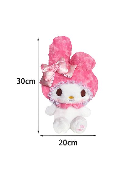 Choice my melody 32CM 32-24cm Hello Kitty Plush Doll Kawaii Rose My Melody Cartoon Figure Anime Stuffed Ani