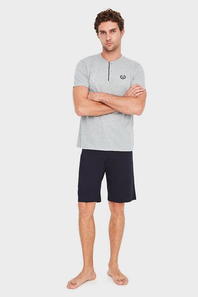 Mod Collection Set pijamale 3 piese pentru bărbați, gri