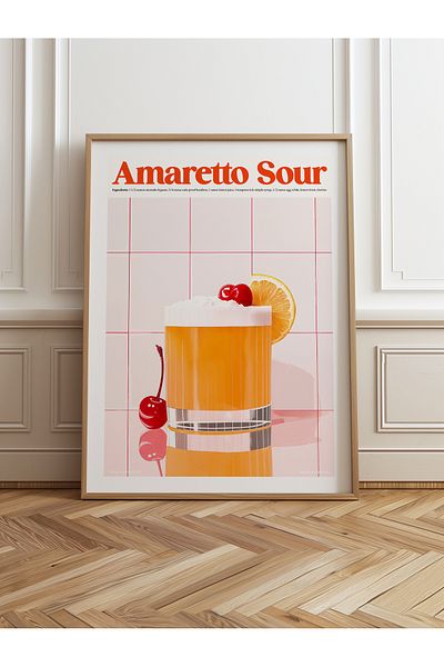 HOMEPACK Рамкирана картина с естествено дърво, рамкиран плакат, артистична модерна декорация за стена (BUNDLE01-WOOD-50X70)