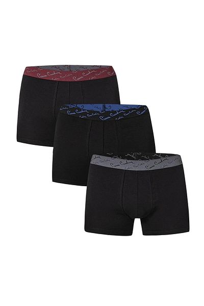 Pierre Cardin Ανδρικό Stretch Boxer 3 τεμαχίων μαύρο