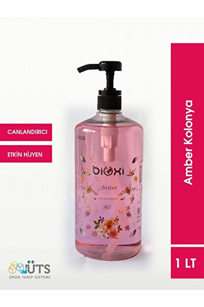 Bioxi Amber 80° Alkollü Kolonya 1 Lt Sprey Başlıklı | Ferahlatıcı Ve Hijyenik Temizlik