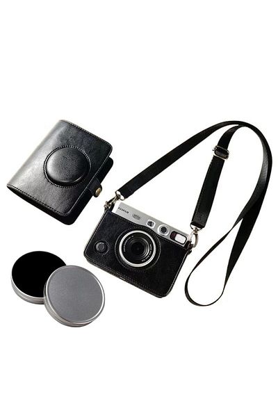 Choice Black With Sil-cap Camera Bag For Fujifilm Instax Mini Evo Camera Protection Camera Storage Bag Pouc