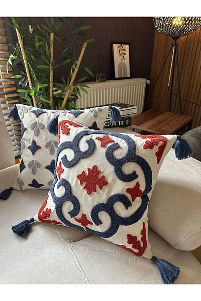 en gözde home PUNCH EMBROIDERED 2 PIECES OF KIRLENT CASE