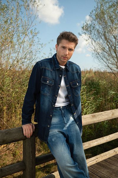 BANNY JEANS Мъжко дънково яке Oversize - спокойна кройка