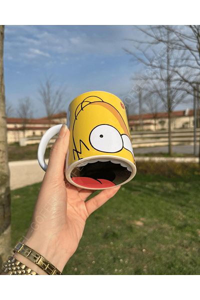 Gofeel Harajuku Street the Simpsons Full Printed Porcelain Mug Cup