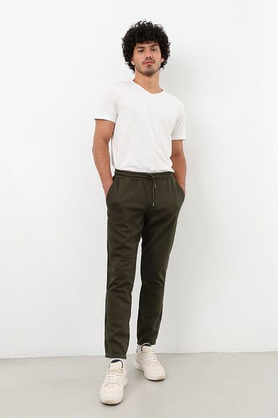 Bluewhite Khaki Men's Trousers - Elastic Waist and Lycra