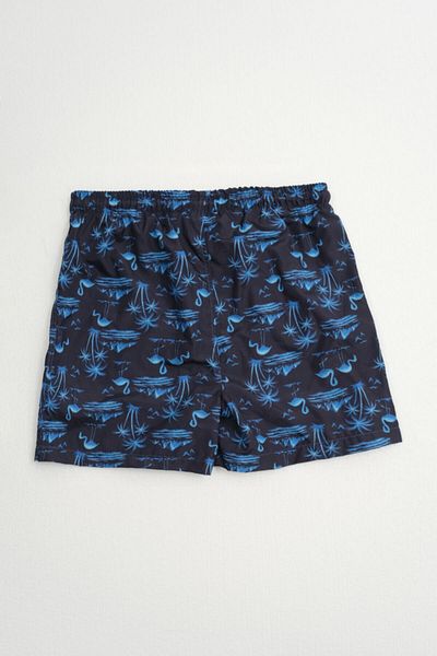 MARKAPIA Flamingo Patterned Boys' Swim Shorts - Mesh Detailed