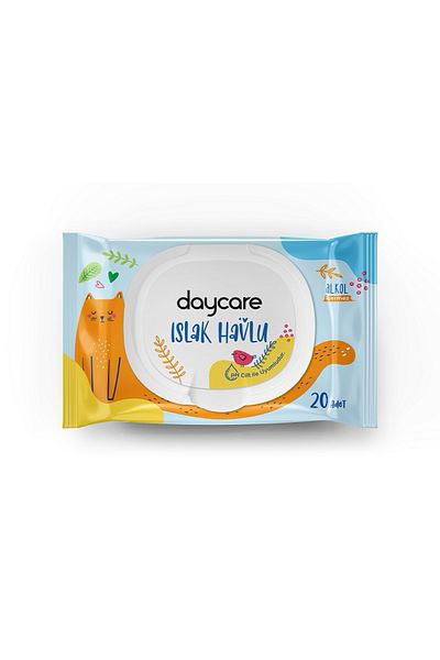 Daycare Children's Wet Towel 20 Sheets