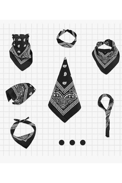 BERG ATELIER Σετ μπαντάνα με μοτίβο Paisley, Ethnic μοτίβο