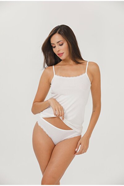 İLKE İÇ GİYİM Thin Strap Lace Suit Set