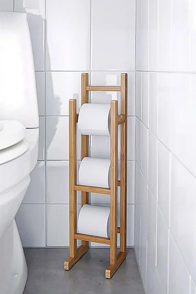 Depa Natural Bamboo Refilled Wc Paper Holder