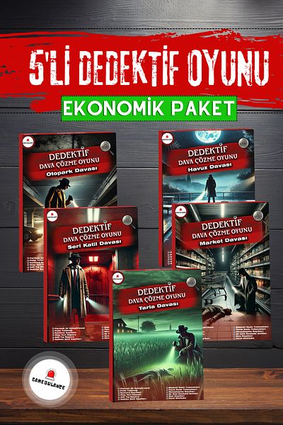 GameBulance Case Pack of 5 Solving Murder, Detective Game - Find the Guilty - Who Is the Killer Find Game