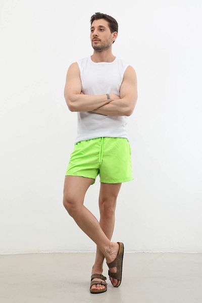 MARKAPIA Men's Pocketed Mesh Thin Sea Shorts