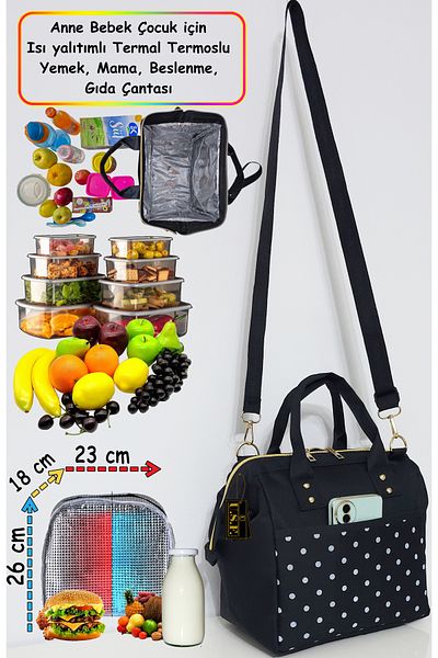 USF Thermal Insulated Thermal Thermos Food, Food, Nutrition, Food Bag for Mother Baby Child