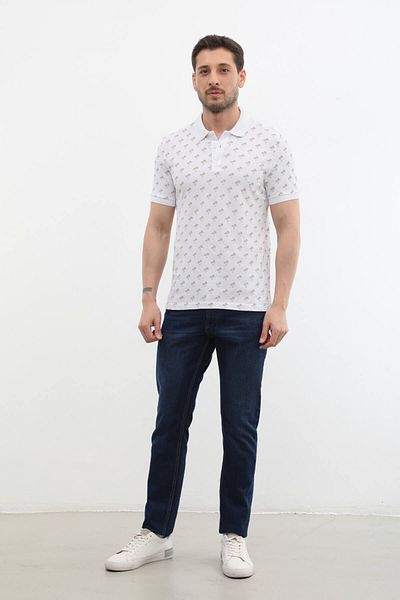 MARKAPIA Ανδρικό μπλουζάκι Polo Neck Tree με σχέδιο 100% βαμβάκι