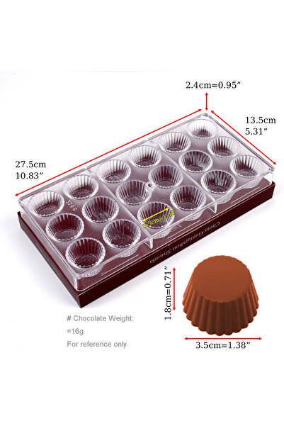 Choice T-2166-by4792 3D Polycarbonate Chocolate Molds Sphere Diamond Chocolat...