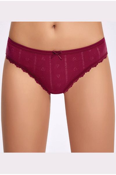İLKE İÇ GİYİM Chiloți bikini damă jacquard (Transfer Rib) 5 buc