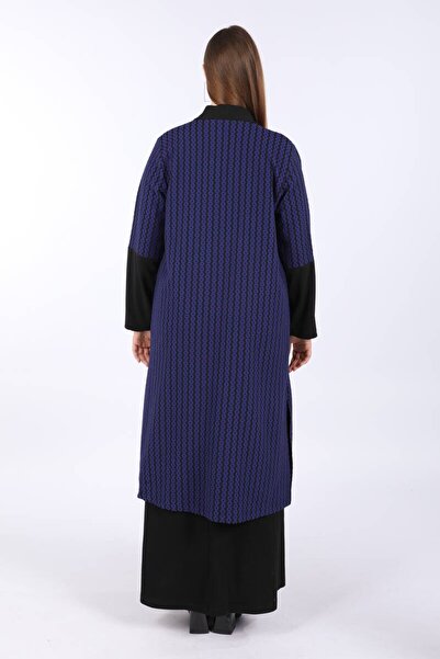 Bluewhite Жіночий костюм великого розміру, кардиган, блакитний