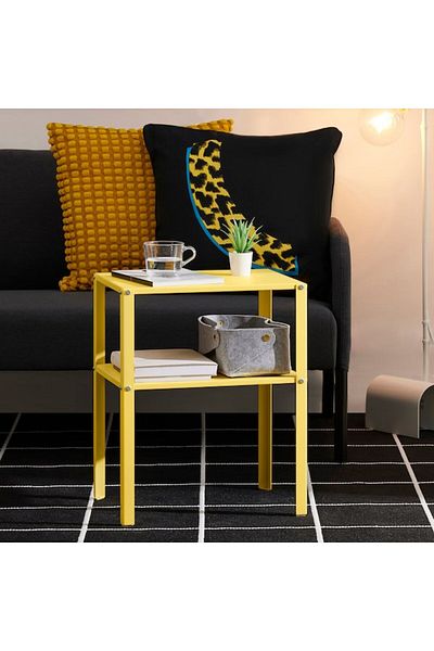 IKEA Bedside table, bright yellow, 42x34 cm
