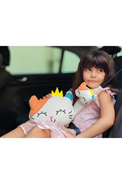 tosbai Araç Yastık Ve Kemer Seti Yılbaşı Yol Arkadaşı Yastık Kemer Araç Puset Dekoru