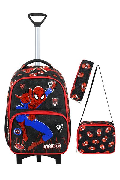 Kingston Hill Set de 3 piese Spider Rickshaw pentru școala primară - Mecanism de racletă staționară (picior frontal pliabil)