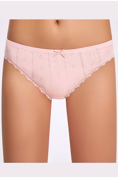 İLKE İÇ GİYİM Chiloți bikini damă jacquard (Transfer Rib) 3 buc