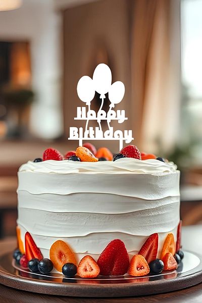 oalpo Birthday Cake Toothpick, Cake Decoration, Reusable
