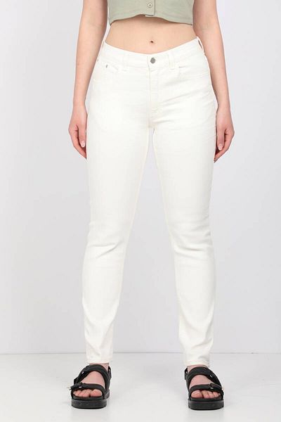 MARKAPIA Γυναικείο τζιν παντελόνι Ecru Slim Fit